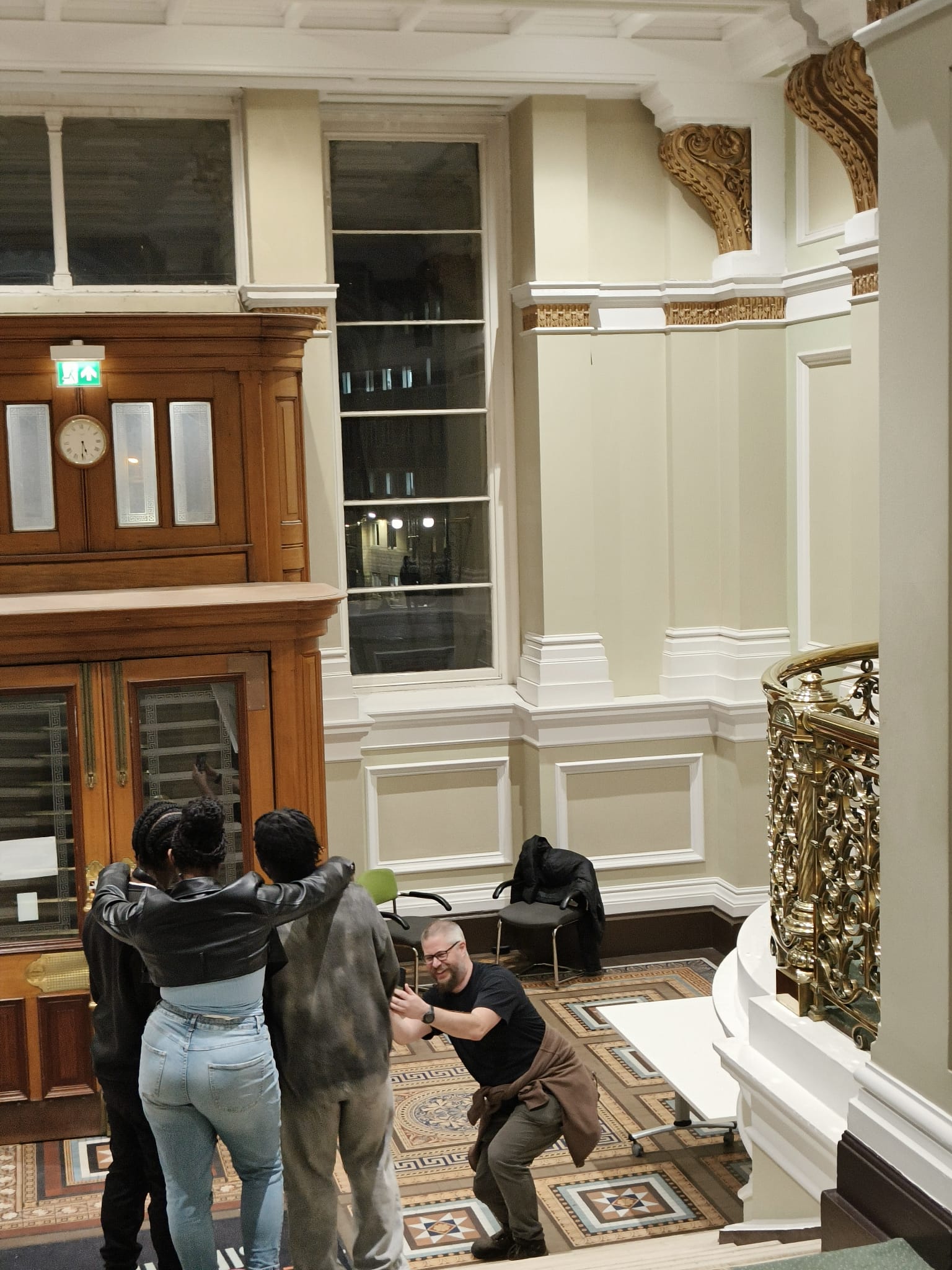 Me snapping the three friends